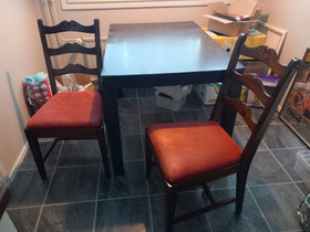 Ruokapöytä ja kaksi tuolia, Pöydät ja tuolit, Sisustus ja huonekalut, Mikkeli, Tori.fi Ruokapöytä ja kaksi tuolia, Pöydät ja tuolit, Sisustus ja huonekalut, Mikkeli, Tori.fi