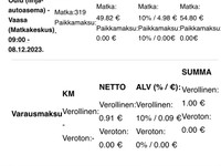 Bussilippu x 2 Oulu-Vaasa