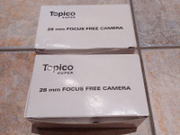 2 kpl Topico Super 28mm filmikameroita