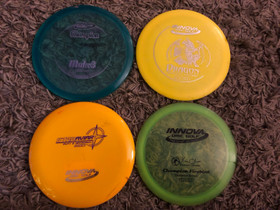 Innova frisbeegolfkiekkoja 4 kpl, Frisbeegolf, Urheilu ja ulkoilu, Valkeakoski, Tori.fi Innova frisbeegolfkiekkoja 4 kpl, Frisbeegolf, Urheilu ja ulkoilu, Valkeakoski, Tori.fi