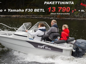 Suvi 45 Duo + Yamaha F 30 BETL, Moottoriveneet, Veneet, Rovaniemi, Tori.fi