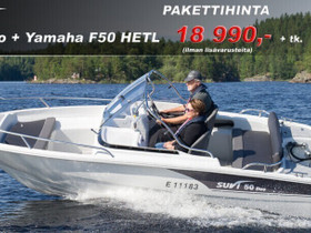 Suvi 50 Duo + Yamaha F50HETL, Moottoriveneet, Veneet, Rovaniemi, Tori.fi