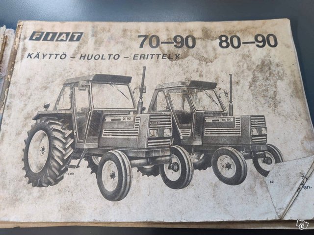 Fiat 70-90 ja 80-90 traktorin ohjekirja, kuva 1