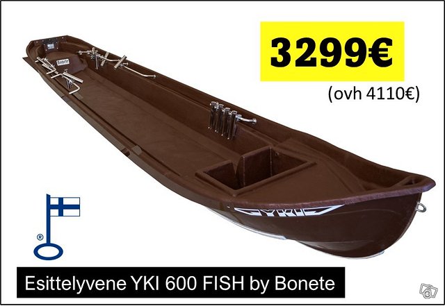 Esittelyvene ruskea Yki 600 FISH by Bonete