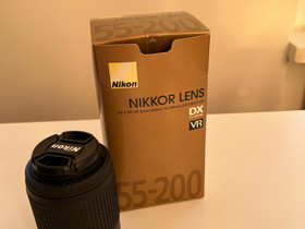 Nikon Objektiivi 55-200mm, Objektiivit, Kamerat ja valokuvaus, Vaasa, Tori.fi