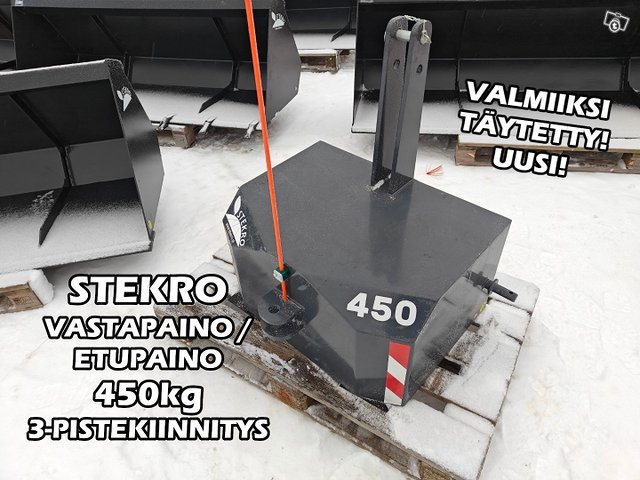 Stekro 450kg VASTAPAINO - ETUPAINO - 3-piste, kuva 1