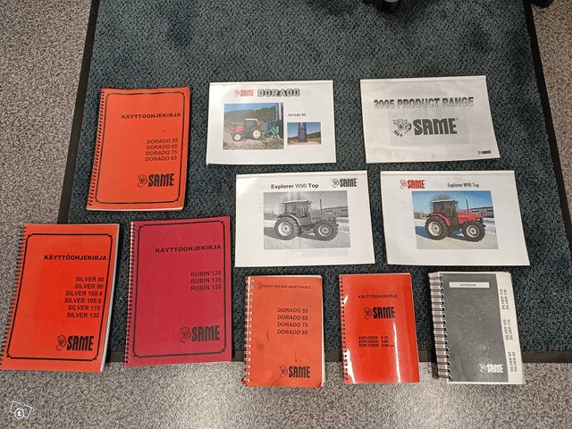 Same traktorien ohjekirjat ja myyjän käsikirjat 1
