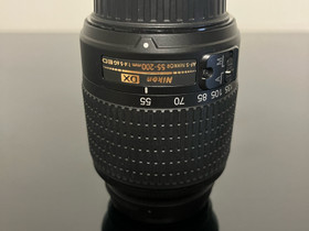 Nikon 55-200mm 1:4.5,6ED DX, Objektiivit, Kamerat ja valokuvaus, Helsinki, Tori.fi