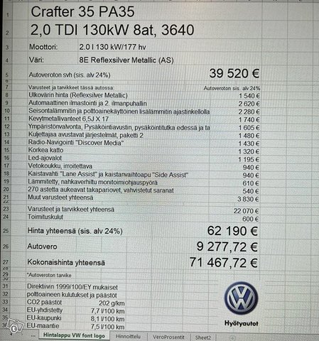 Volkswagen Crafter 9