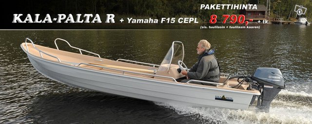 Pulpettivene Kala-Palta R + Yamaha F15 CEPL, kuva 1