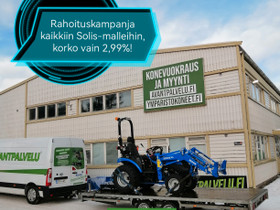 Rahoitus kaikkiin Solis-malleihin 2,99%, Traktorit, Kuljetuskalusto ja raskas kalusto, Lieto, Tori.fi