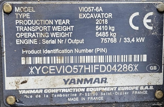 Yanmar VIO57-6A 16