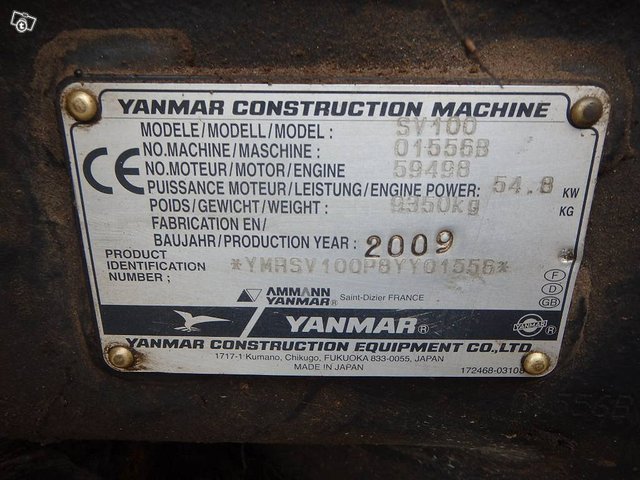 Yanmar SV 100 propotiltillä 17