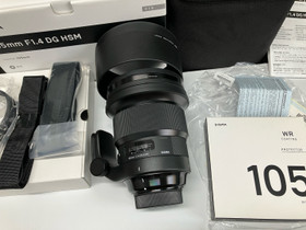 Sigma Art 105mm F1.4 Nikon F bajonetti + WR suodin, Objektiivit, Kamerat ja valokuvaus, Lappeenranta, Tori.fi
