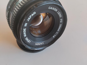 Canon FD 50mm f/1,8 objektiivi, Objektiivit, Kamerat ja valokuvaus, Vaasa, Tori.fi
