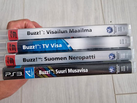 Buzz -pelej PS3:lle, Pelikonsolit ja pelaaminen, Viihde-elektroniikka, Helsinki, Tori.fi