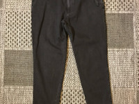 MUJI mens L 33/30 pull-on denim look stretch pants