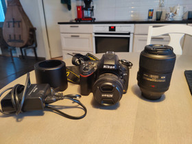 Nikon D610 järjestelmäkamera ja kaksi objektiivia, Kamerat, Kamerat ja valokuvaus, Vaasa, Tori.fi