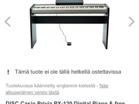 Casio PX-120 digital piano, Pianot, urut ja koskettimet, Musiikki ja soittimet, Vantaa, Tori.fi
