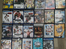Pelejä PS2, Wii, PC, PS4, Pelikonsolit ja pelaaminen, Viihde-elektroniikka, Valkeakoski, Tori.fi