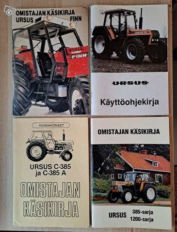 Ursus traktorien käyttöohje ja huoltokirjoja, kuva 1