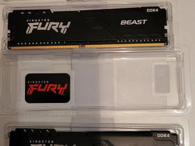 Kingston Fury Beast 2x8GB DDR4 3200 Mhz, Komponentit, Tietokoneet ja lisälaitteet, Vaasa, Tori.fi