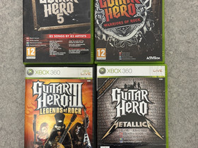 Guitar Hero Pelej Xbox360, Pelikonsolit ja pelaaminen, Viihde-elektroniikka, Oulu, Tori.fi