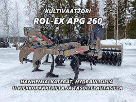 Rol-Ex APG 260cm kultivaattori - UUSI, Maatalouskoneet, Kuljetuskalusto ja raskas kalusto, Urjala, Tori.fi