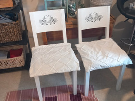 2 x kaunista valkoista tuolia, Pöydät ja tuolit, Sisustus ja huonekalut, Kaarina, Tori.fi