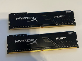 HyperX Fury DDR4 16 GB RAM-muistit, Komponentit, Tietokoneet ja lisälaitteet, Tampere, Tori.fi