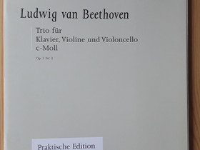 Nuotti: Beethoven: Trio c, piano, viulu, sello, Muu musiikki ja soittimet, Musiikki ja soittimet, Hyvink, Tori.fi