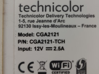 Kaapelimodeemi technicolor CGA2121