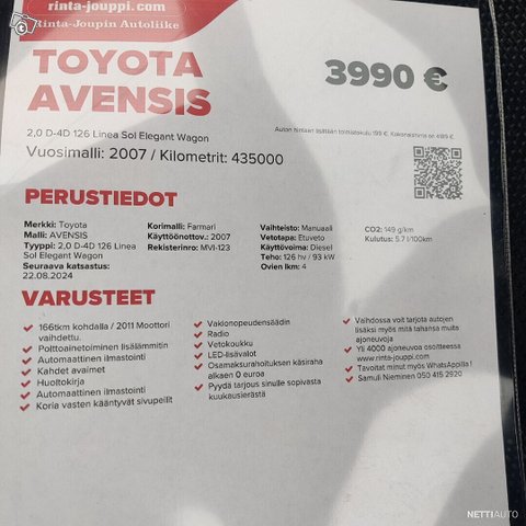 Toyota Avensis 22