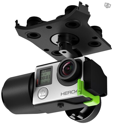 3DR Solo gimbaali GoPro Hero 3+ ja Hero 4 actionkamerat