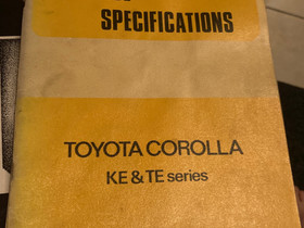 Toyota Corolla KE2# TE2# Service Specifications, Autovaraosat, Auton varaosat ja tarvikkeet, Riihimki, Tori.fi