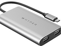 Hyper HyperDrive kaksinkertainen HDMI USB adapteri