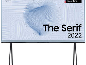 Samsung 50 The Serif 4K QLED lytelevisio (2022, Cotton Blue), Televisiot, Viihde-elektroniikka, Kajaani, Tori.fi