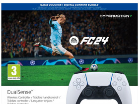 PS5 DualSense langaton ohjain (valkoinen) + EA SPORTS FC 24 pakkaus, Pelikonsolit ja pelaaminen, Viihde-elektroniikka, Riihimki, Tori.fi