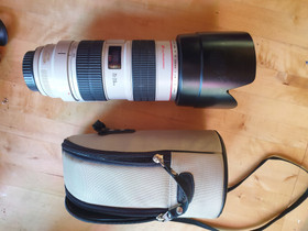 Canon EF 70-200mm f/2.8l IS USM + silytyslaukku, Objektiivit, Kamerat ja valokuvaus, Joensuu, Tori.fi