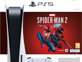 PlayStation 5 + Marvel s Spider-Man 2 pakkaus, Pelikonsolit ja pelaaminen, Viihde-elektroniikka, Espoo, Tori.fi