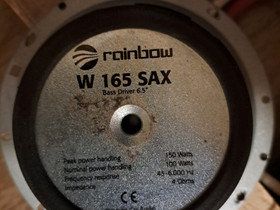 Rainbow W 165 SAX 6,5", Autostereot ja tarvikkeet, Auton varaosat ja tarvikkeet, Varkaus, Tori.fi