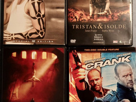 DVD elokuvia Romper,Tristan,Manaaja,Crank 1-2e, Elokuvat, Lahti, Tori.fi