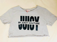 Harmaa Juicy Couture crop paita