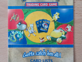 Pokemon gotta catch 'em all tradin card came lists, Muu kerily, Kerily, Hattula, Tori.fi