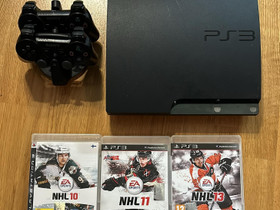 PS3 slim 120GB, Pelikonsolit ja pelaaminen, Viihde-elektroniikka, Lahti, Tori.fi