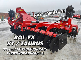 Rol-Ex BT/Taurus 350cm lautasmuokkain - VIDEO, Maatalouskoneet, Kuljetuskalusto ja raskas kalusto, Urjala, Tori.fi