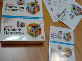 Adobe Photoshop elements 6 ja Premire elements 4, Tietokoneohjelmat, Tietokoneet ja lislaitteet, Hyvink, Tori.fi