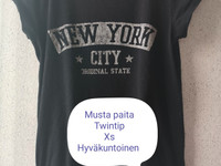Twintip musta New York t-paita xs