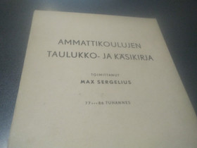 Ammattikoulujen taulukko- ja ksikirja, Oppikirjat, Kirjat ja lehdet, Salo, Tori.fi