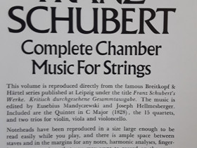 Nuotti: Schubert: Complete chamber music for strings, Muu musiikki ja soittimet, Musiikki ja soittimet, Hyvink, Tori.fi